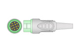 Fukuda Compatible ECG Trunk cable - 10 Leads/Marquette 10-pin - Pluscare Medical LLC