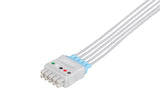 GE/Marquette Compatible Reusable ECG Lead Wire - 5 Leads Snap - Pluscare Medical LLC