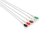 GE/Marquette Compatible Reusable ECG Lead Wire - 5 Leads Snap - Pluscare Medical LLC