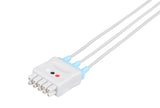 GE Vivid Compatible Reusable ECG Lead Wire - 3 Leads Grabber - Pluscare Medical LLC