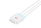 GE Vivid Compatible Reusable ECG Lead Wire - 3 Leads Snap - Pluscare Medical LLC