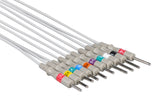 GE/Marquette Compatible EKG Lead Wire - 3mm Needle End - Pluscare Medical LLC