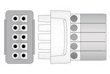GE/Marquette Compatible Reusable ECG Lead Wire - 5 Leads Grabber - Pluscare Medical LLC