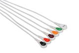 GE/Marquette Compatible Reusable ECG Lead Wire - 6 Leads Snap - Pluscare Medical LLC