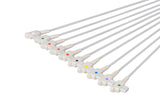 GE/Marquette Compatible Diagnostic ECG Cardiography shielded - 10 Leads 3mm Needle - Pluscare Medical LLC