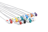 GE/Marquette Compatible Diagnostic ECG Cardiography shielded - 10 Leads Grabber - Pluscare Medical LLC