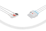 Mindray Compatible Reusable ECG Lead Wires 3 Leads Snap