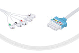 Mindray Compatible Disposable ECG Lead Wires 5 Leads Grabber Box of 10