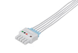 Mindray Compatible Reusable ECG Lead Wire - 5 Leads Snap - Pluscare Medical LLC