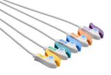 GE/Marquette V Compatible Reusable ECG Lead Wire - 5 Leads Grabber - Pluscare Medical LLC