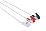 NEC YCE205 Compatible Reusable ECG Lead Wire - 3 Leads Grabber - Pluscare Medical LLC