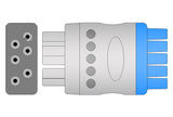 Nihon Kohden BR-021 Compatible Reusable ECG Lead Wire - 5 Leads Grabber - Pluscare Medical LLC