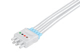 Nihon Kohden BR-021 Compatible Reusable ECG Lead Wire - 5 Leads Snap - Pluscare Medical LLC