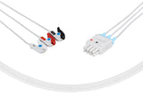 Nihon Kohden BR-903 Compatible Reusable ECG Lead Wires 3 Leads Grabber
