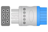 Nihon Kohden BR-906 Compatible Reusable ECG Lead Wire - 6 Leads Grabber - Pluscare Medical LLC