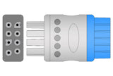 Nihon Kohden BR-906 Compatible Reusable ECG Lead Wire - 6 Leads Snap - Pluscare Medical LLC