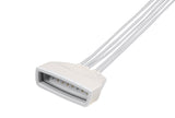 Philips MX40 Compatible Disposable ECG Lead Wire - 5 Leads Grabber Box of 10 - Pluscare Medical LLC