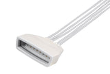Philips MX40 Compatible Reusable ECG Lead Wire - 5 Leads Grabber - Pluscare Medical LLC