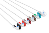 Philips MX40 Compatible Reusable ECG Lead Wire - 6 Leads Grabber - Pluscare Medical LLC