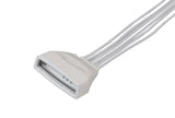 Philips MX40 Compatible Reusable ECG Lead Wire - 6 Leads Snap - Pluscare Medical LLC
