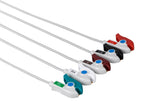 Philips MX40 with SpO2  Compatible Reusable ECG Lead Wire - 5 Leads Grabber - Pluscare Medical LLC