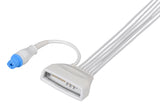 Philips MX40 with SpO2  Compatible Reusable ECG Lead Wire - 6 Leads Grabber - Pluscare Medical LLC