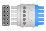 Spacelabs Compatible Reusable ECG Lead Wire - 5 Leads Grabber - Pluscare Medical LLC