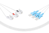 Spacelabs Compatible Disposable ECG Lead Wires 3 Leads Grabber Box of 10