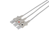 Spacelabs Compatible Reusable ECG Lead Wire - 3 Leads Grabber - Pluscare Medical LLC