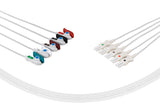 Spacelabs Compatible Reusable ECG Lead Wire - 5 Leads Grabber - Pluscare Medical LLC