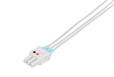 Siemens Compatible Reusable ECG Lead Wire - 3 Leads Grabber - Pluscare Medical LLC
