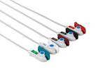 Siemens Compatible Reusable ECG Lead Wire - 5 Leads Grabber - Pluscare Medical LLC