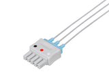 Siemens Compatible Reusable ECG Lead Wire - 3 Leads Grabber - Pluscare Medical LLC