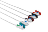 Siemens CT Compatible Reusable ECG Lead Wire - 5 Leads Grabber - Pluscare Medical LLC