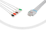 Mindray Compatible ECG Telemetry Cables 5 Leads Snap