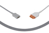 Marquette Compatible Temperature Adapter Cable-2021701-001 Rectangular Dual Pin Connector 10ft