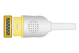 Marquette Compatible Temperature Adapter Cable - Female Mono Plug Connector 1ft - Pluscare Medical LLC