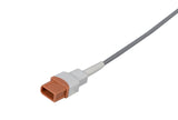 Spacelabs Compatible Temperature Adapter Cable - Rectangular Dual Pin Connector 10ft - Pluscare Medical LLC