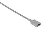 Spacelabs Compatible Temperature Adapter Cable - Rectangular Dual Pin Connector 10ft - Pluscare Medical LLC