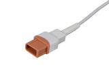 Spacelabs Compatible Temperature Adapter Cable Dual Female Mono Plug Connectors 1ft