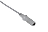 Siemens Compatible Temperature Adapter Cable - Female Mono Plug Connector 1ft - Pluscare Medical LLC