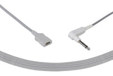 YSI400 Compatible Temperature Adapter Cable Rectangular Dual Pin Connector 90??10ft