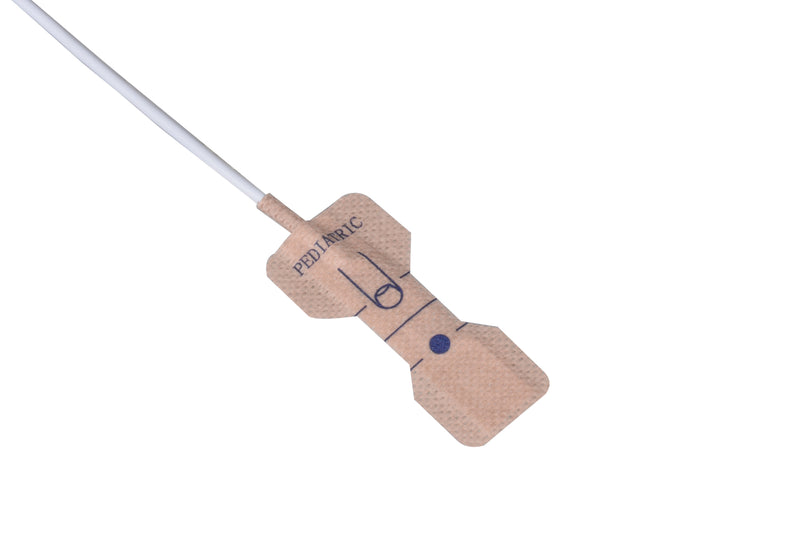 Nellcor Compatible Disposable SpO2 Sensor Adhesive Textile - Pediatric (10-50Kg) Box of 24pcs - Pluscare Medical LLC