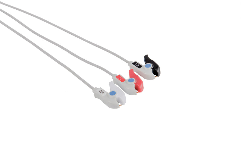 Mindray Compatible ECG Telemetry Leadwires - 3 Leads Grabber - Pluscare Medical LLC