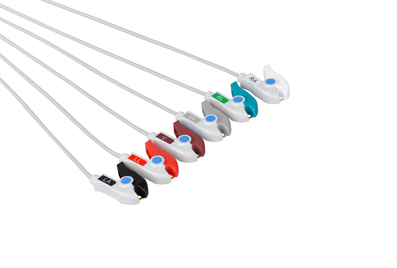 Mindray Compatible ECG Telemetry Leadwires - 6 Leads Grabber - Pluscare Medical LLC