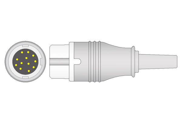 Philips Compatible ECG Trunk Cable - MX40 Connector - Pluscare Medical LLC