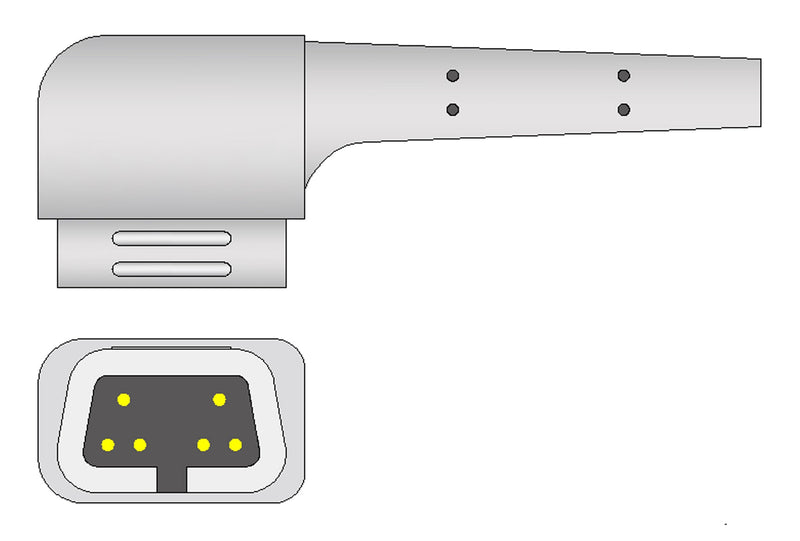 CSI Compatible Disposable SpO2 Sensor Adhesive Textile - Neonate (<3Kg) or Adult (>40Kg) Box of 24pcs - Pluscare Medical LLC