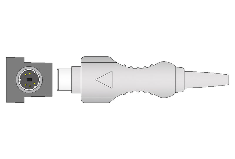 Drager Compatible Reusable Temperature Probes - Pediatric Skin Sensor 10ft