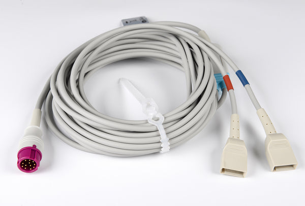Mindray Compatible PiCCO Y-Type IBP Cable - 0.4m+3.8m