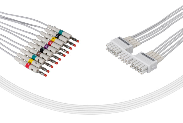 Mortara Compatible EKG Lead Wire IEC- 4mm Banana End - Pluscare Medical LLC